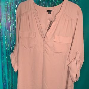 Torrid Pink Creme Blouse